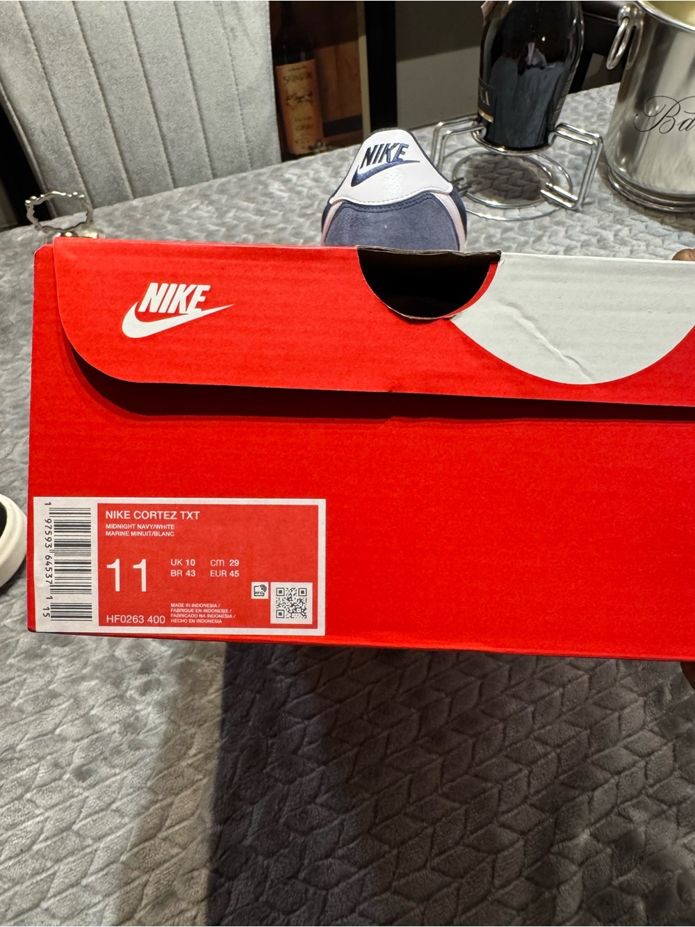Nike Classic Cortez Navy White Sneaker - Picture 14 of 14